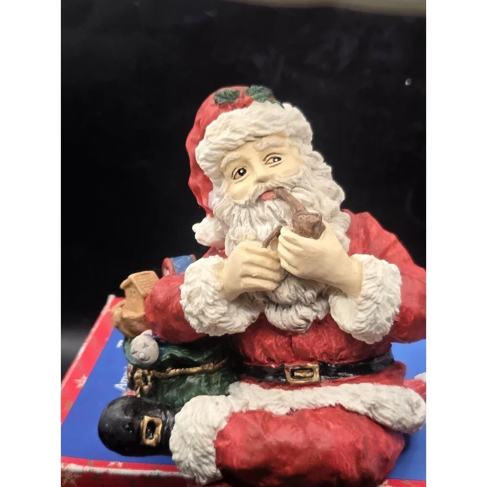 Vtg Artmark Santa Claus Leg Crossed Shelf Sitter Figurine Christmas Holiday 8